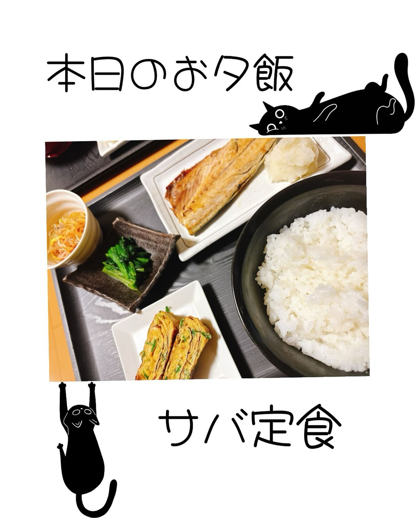 たまにちゃんと定食作りますっ𐤔𐤔